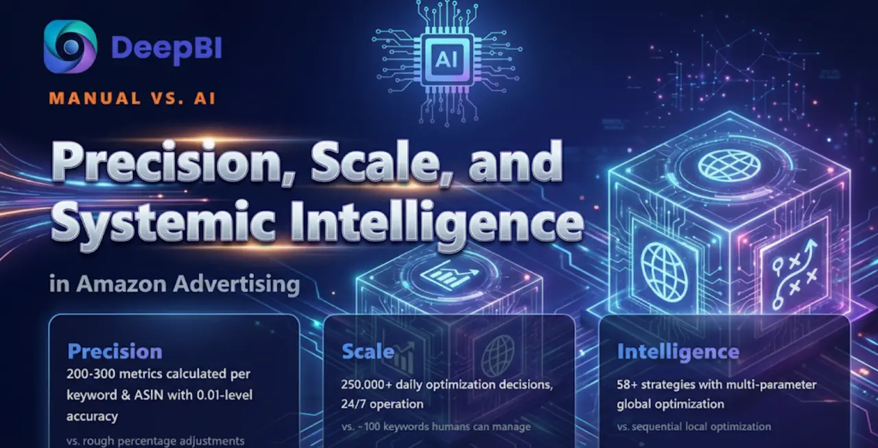Manual vs DeepBI AI: Precision, Scale, and Systemic Intelligence in Amazon Advertising